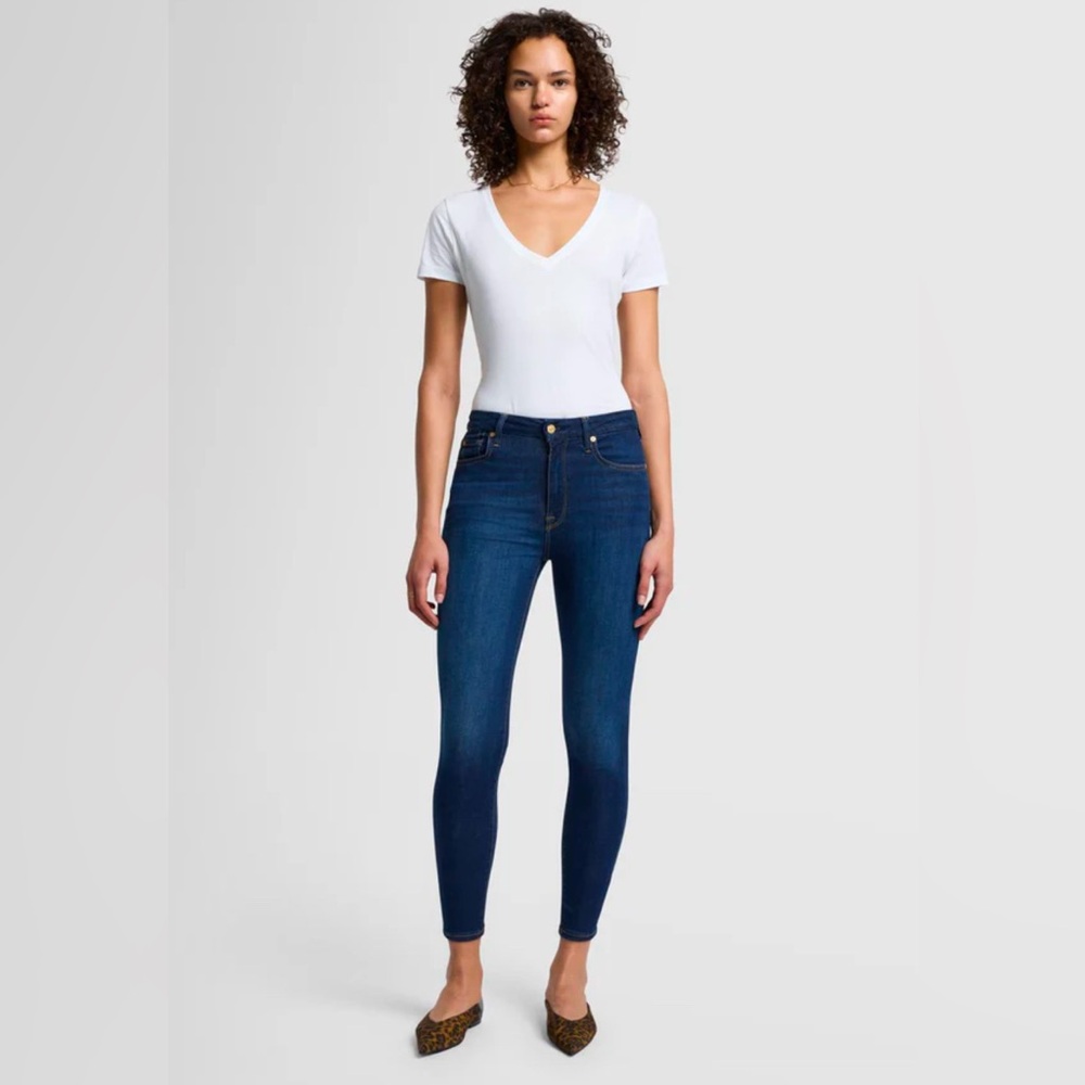 👖❣️7 For All Mankind The Skinny Jeans in dark wash
